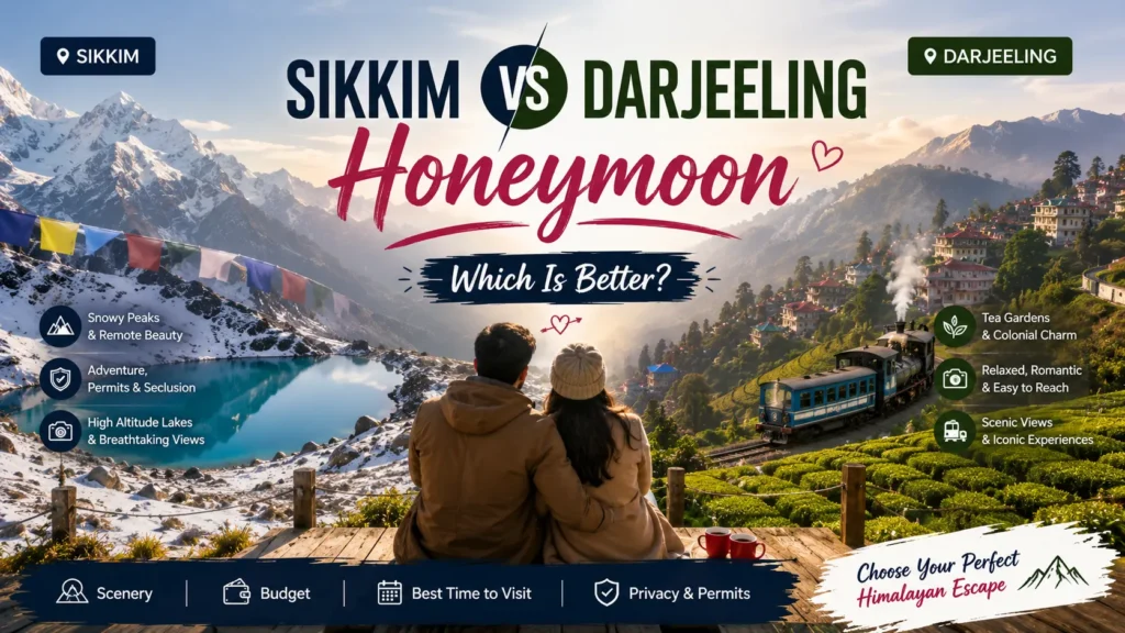 Sikkim vs Darjeeling honeymoon