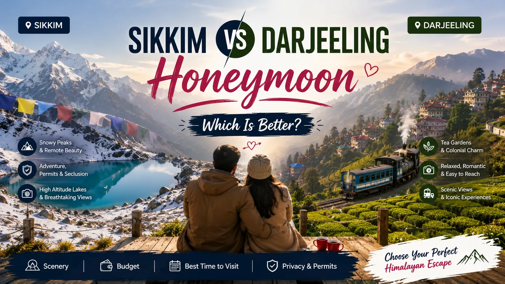 Sikkim vs Darjeeling honeymoon